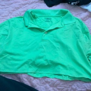 A green crop top
